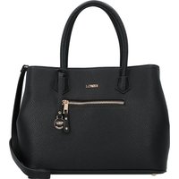 L.CREDI, Maxima Handtasche 33 Cm in schwarz, Henkeltaschen für Damen
