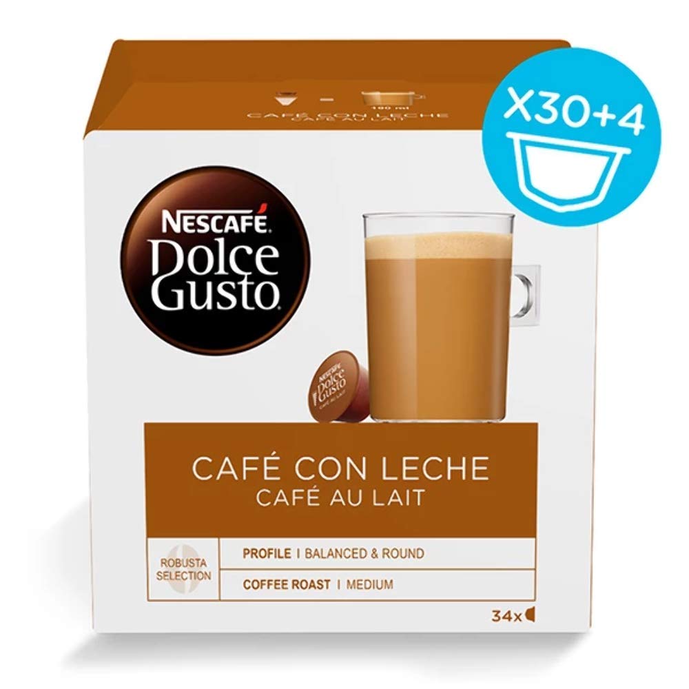 Dolce Gusto Etui Cafe AU Lait Deca 34CAP