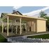WEKA Gartenhaus »Lounge-Haus 225 B Gr.1«, BxT: 676 x 336 cm (Aufstellmaße), Flachdach - beige