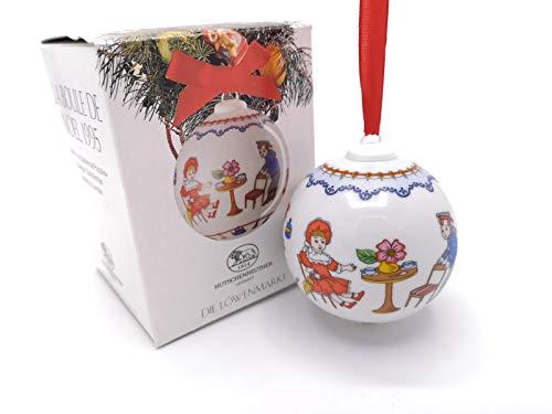 Hutschenreuther Porzellan Weihnachtskugel 1995 in der Originalverpackung NEU 1.Wahl
