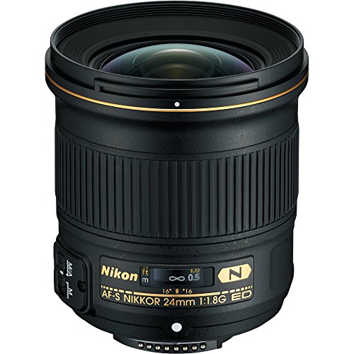 Nikon AF-S Nikkor 24mm 1:1.8G ED Objektiv (72 mm Filtergewinde) für Nikon-F-Bajonett schwarz