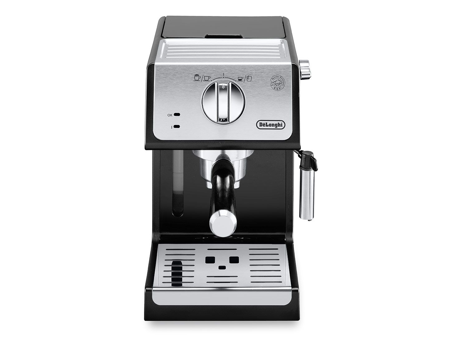 ECP33.21 BK Siebträger Kaffeemaschine 15 bar 1100 W (Schwarz) (Schwarz)