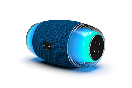 Blaupunkt MP3915-591 Bluetooth-Lautsprecher, LED, 14 W, transparent/blau