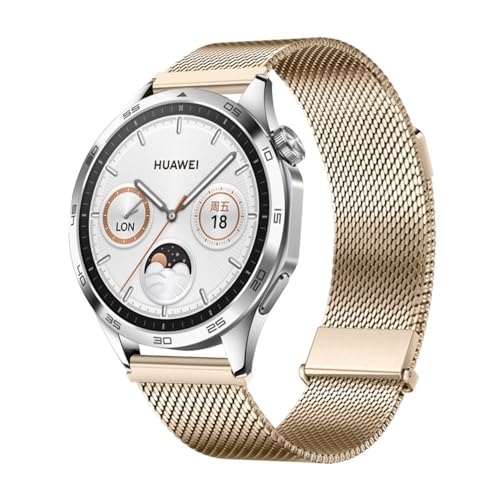 Passend for Huawei GT4 und Xiaomi S3 Uhrenarmband (Color : Rose gold 3, Size : 20mm)
