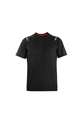 Sparco Camiseta Tech Stretch Negro T XXL Camisetas, Schwarz