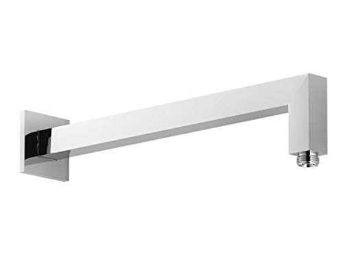 Oxen L112604 Brausearm quadratisch Wand lang 37 cm Chrom glänzend