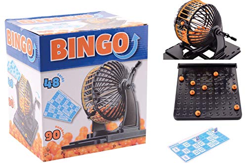 Johntoy 25025 Bingo Spiel mit 90 Zahlen und 48 Karte