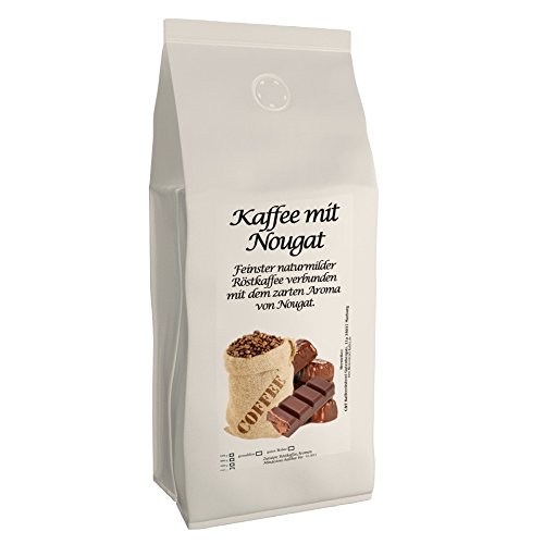 C&T Aromakaffee - Aromatisierter Kaffee Gemahlen - Nougat 1000 g - Privatrösterei Spitzenkaffee Flavoured Coffee