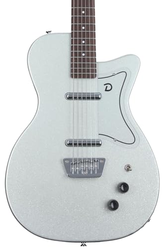 Danelectro Bariton-E-Gitarre, Silberfarben