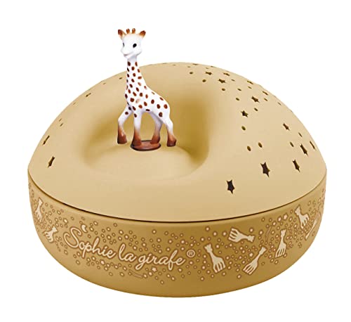 Trousselier - Sophie Die Giraffe - Nachtlicht - ideales Geburtsgeschenk - Sternenprojektor mit Musik - Rotierende Figur - Batterien inklusive