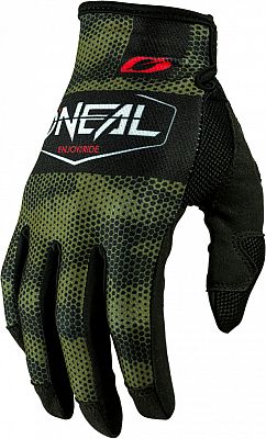 O'NEAL | Fahrrad-Handschuh Motocross-Handschuh | MX MTB DH FR Downhill Freeride | Langlebige, Flexible Materialien, belüftete Nanofront-Handpartie | Mayhem Glove | Erwachsene | Schwarz Grün | Größe S