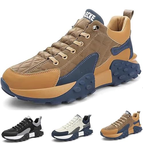 Orthopädischer Komfort-Sneaker for Herren 2024, orthopädische Slip-On-Schuhe for Herren 2024, Softsfeel Herren-Schuhe zur Linderung von Fußschmerzen, perfekte Wanderschuhe ( Color : Brown , Size : 41
