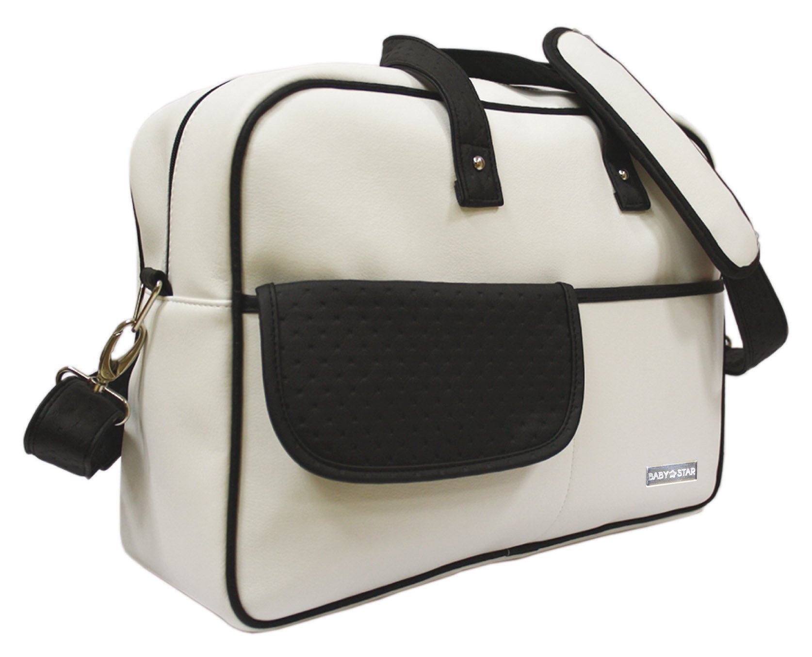 Baby Star M11 – 0124 – Spaziergang für Bürostuhl Universal-Handtasche, Weiß und Schwarz