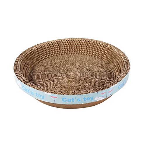 HEIMP Cat Scratch Pad Circular Corrugated Nest Bed Cat Scratch Board Grinding Claw Wear Resistant Cat Scratcher for Indoor Cats Pet Supplies, S Spielzeug (Size : Medium)
