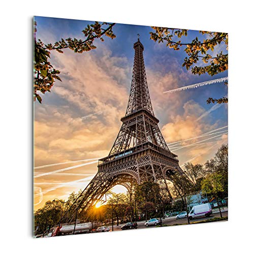 DekoGlas Küchenrückwand 'Eifelturm in Paris' in div. Größen, Glas-Rückwand, Wandpaneele, Spritzschutz & Fliesenspiegel