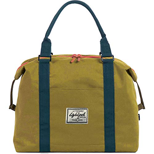 Lightpak Damentasche SWEETBOX, Damen Handtasche aus Polyester, Henkeltasche mit separatem Handyfach Sporttasche, 36 cm, Gelb