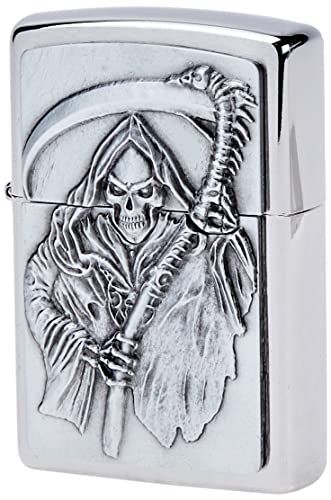 Zippo 200 Reapers Curse Emblem Feuerzeug, Messing