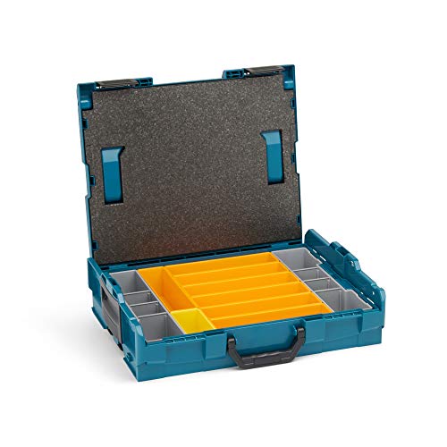 Bosch Sortimo Werkzeugkoffer-Set • L-Boxx 102 • bestückt mit Ordnungssystem Insetboxen-Set F3