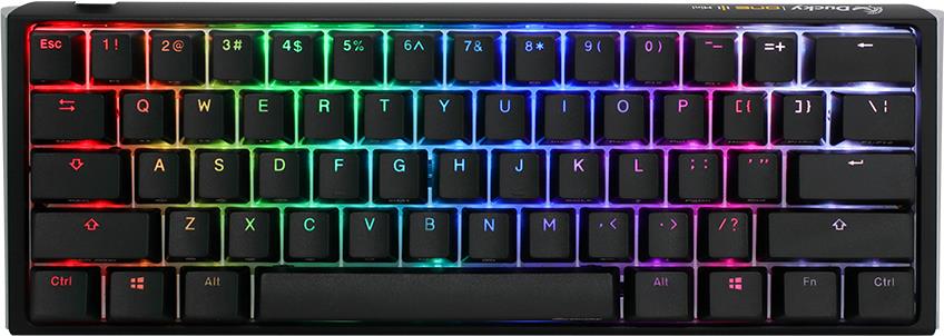 Ducky One 3 Classic Black/White Mini Gaming Tastatur, RGB LED - MX-Brown (US)