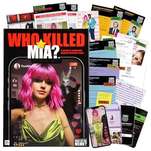 WHAT DO YOU MEME? Wer tötete Mia - EIN modernes Krimi-Spiel, wahre Kriminalitätslösungsspiele für Erwachsene