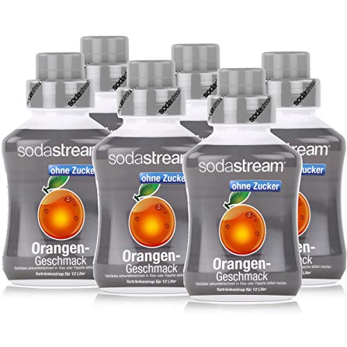 SODASTREAM CLASSICS 6x Orangen Geschmack ohne Zucker, 500 ml