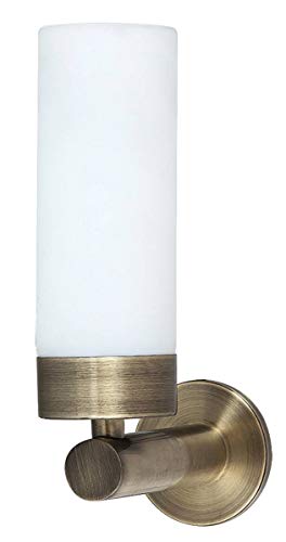 LED Badezimmerleuchte Betty aus Metall Glas bronzefarben L:11cm B:3cm H:20cm IP44