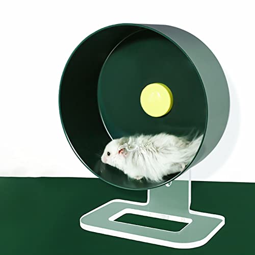 Silent Hamster Exercise Wheels - Hamster Wheel Silent Wheel Hamster Small Animal Exercise Wheel with Adjustable Stand, for Hamster Gerbils Mice Small Animals Cage Accessories