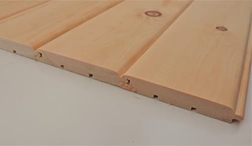 Profilholz Nut-Feder Style 14 x 97 x 1000 mm Sibirische Zirbelkiefer A/B Sortierung 20 Stück