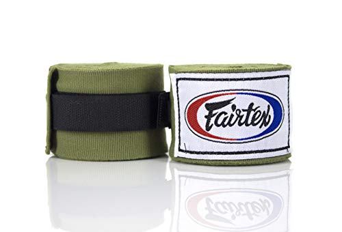 Fairtex Boxbandagen, durchgehend elastisch, 100% Baumwolle, for Muay Thai, Kick-Boxen, MMA K1