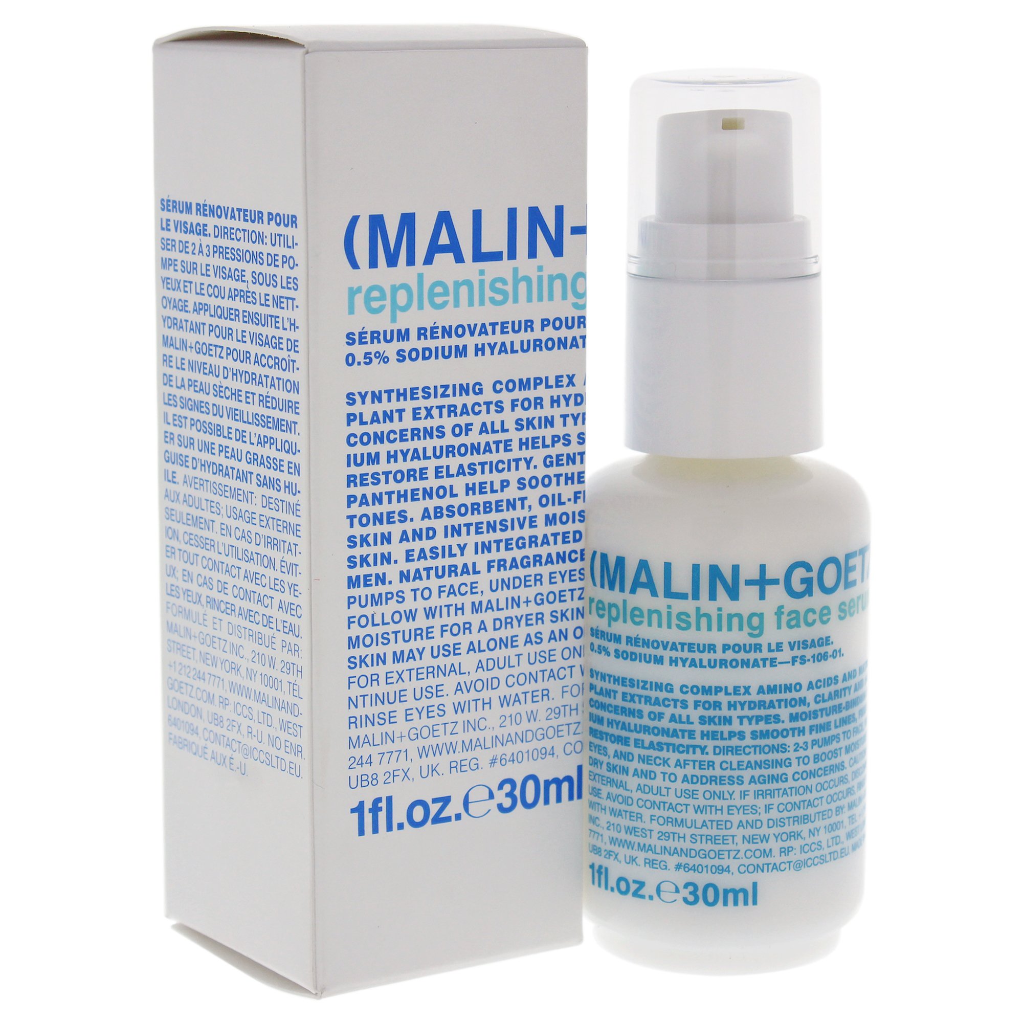 Malin + Goetz Replenishing Face Serum for Women 1 oz Serum