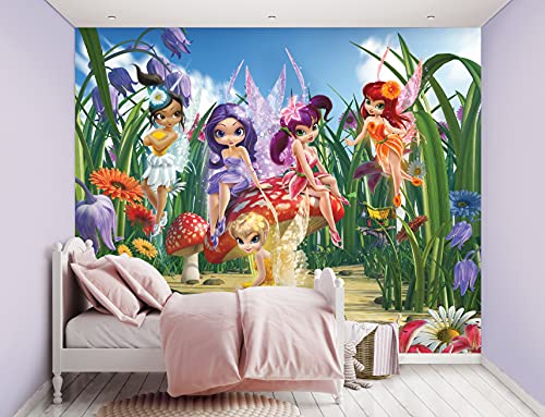 Walltastic Magical Fairies 41790 Tapete, FSC Papier, mehrfarbig, 2,4 m hoch x 3,0 m breit, Einheitsgröße