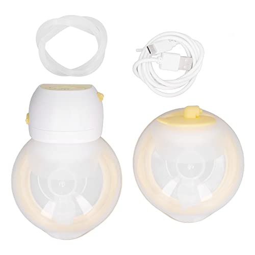 Doppelte Tragbare Milchpumpe, 180 Ml Freisprech-Milchpumpe, Elektrische Milchpumpe mit 9 Stufen, LED-Anzeige, Milchpumpe für die Unterstützte Ernährung der Neugeborenen Mutter