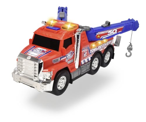 Dickie Toys - Tow Truck – 31,5 cm großer Abschleppwagen, mit Licht & Sound, viele Funktionen, Spielzeugauto für Kinder ab 3 Jahren