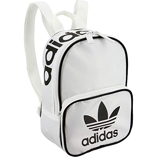 adidas Originals Women's Santiago Mini Backpack, White/Black, ONE SIZE
