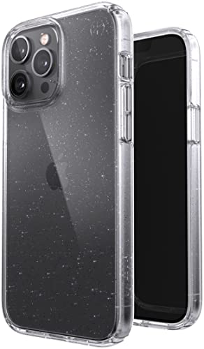 Speck Presidio Perfect Clear Hardcase Backcover für Apple iPhone 13 Pro Max - Clear/Platinum Glitter