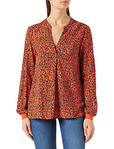 PART TWO Damen Tonniepw Bl tter Relaxed Fit Long Sleeve, Koi Leo Print, 38