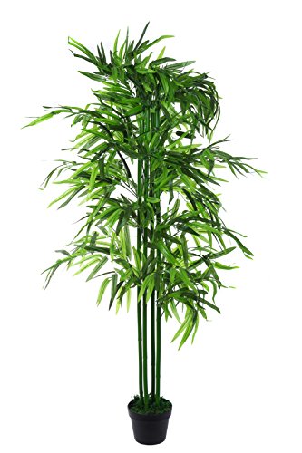 XXL Bamboo Bambusbaum JWT129 Riesiger künstlicher Bambus 140 cm hoch, Kunstpflanze, Kunstblume, Kunstbaum, Zimmerpflanze künstlich