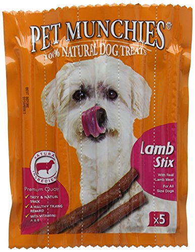 Pet Munchies Lamm Stangen Hunde Snacks (10 x 50g) (EinheitsgröÃŸe) (kann variieren)