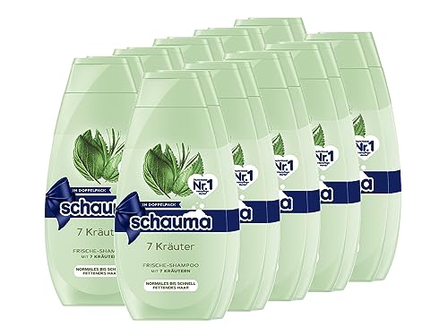 SCHWARZKOPF SCHAUMA Shampoo 7 Kräuter 2x400ml, 10er Pack (10 x 400 ml)