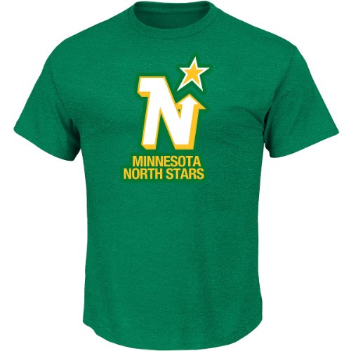 NHL Eishockey Shirt Minnesota North Stars Tek Patch Logo Majestic in SMALL (S)