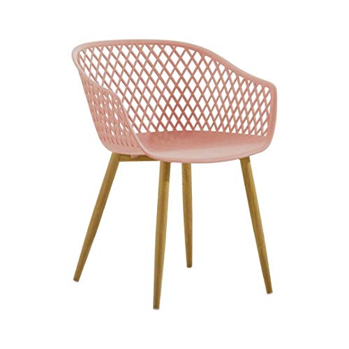 Zons 4 Tango-Stühle, Design Rosa, Füße aus Metall, Holz, X-Large