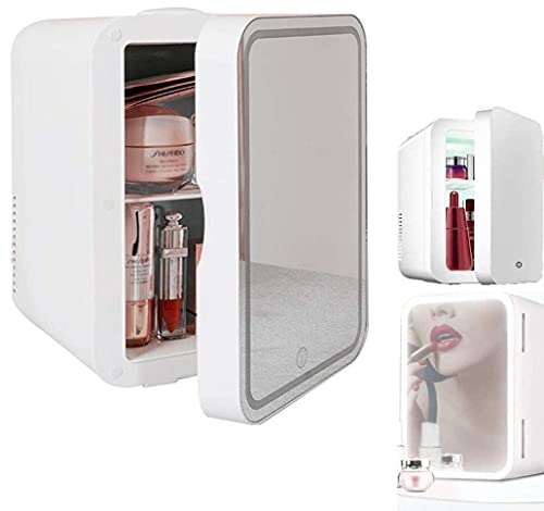 Samnuerly Professionelle Schönheits-Hautpflege-Mini-Kühlschrank, tragbare Kühlschrank-Kosmetik-LED-Innenbeleuchtung für Make-up- und Hautpflege-Häuser, Autos, Bars