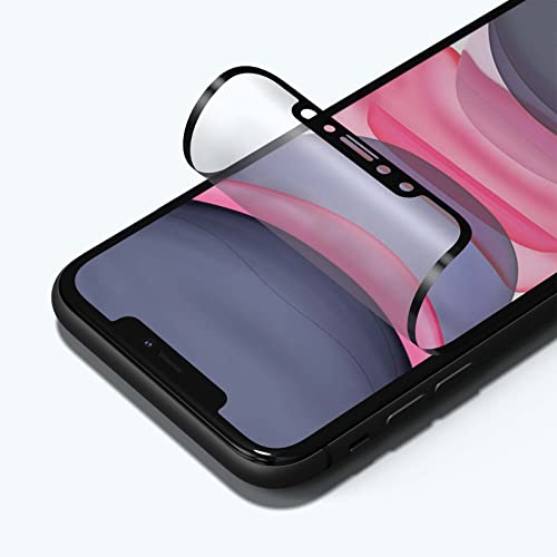 RhinoShield 3D Impact Matter Displayschutz kompatibel mit [iPhone 11 / XR] | Aufprallschutz - 3D gebogene Kanten & vollständige Abdeckung - Kratzfest - Ausrichtungsrahmen Einfache Installation