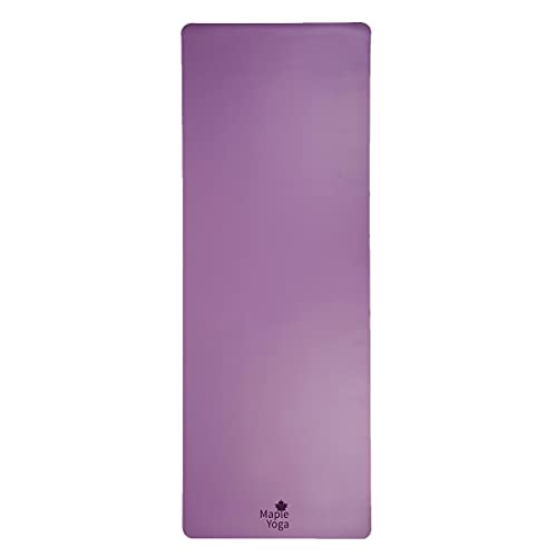 Maple Yoga The Grip Yogamatte, 4 mm, Violett (185 x 68 cm)