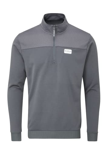 Stuburt Golf - Active-Tech Zip Neck Top - Slate Grey - Medium