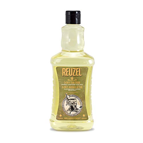 Reuzel 3-In-1 Tea Tree Shampoo & Conditioner & Body Wash, 1000 ml