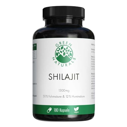 Green Naturals Shilajit 1300 Mg Hochdos.vegan Kapseln 180 stk