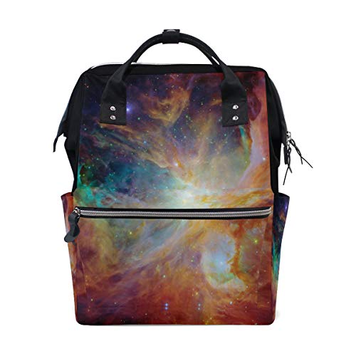 Big Joke Wickelrucksack Galaxy Nebula Multifunktions-Große Kapazität Baby Wickeltasche Reißverschluss Casual Stilvolle Reise Rucksäcke für Mama Papa Baby Pflege