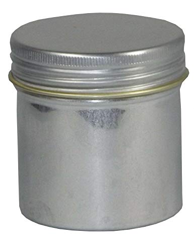 30 Blechdosen Aluminium 50 ml mit Schraubdeckel blank