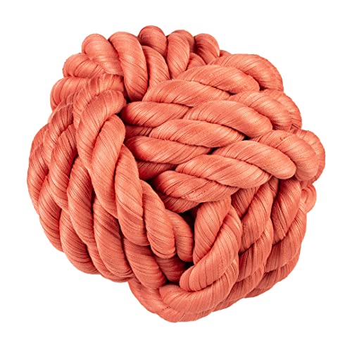 duvoplus, Seil aus Sweater, Ball, L, 20 x 20 x 20 cm, Rot, Spielzeug, Rot, Hund